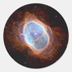 JWST James Webb Telescope Southern Ring Nebula Runt Klistermärke