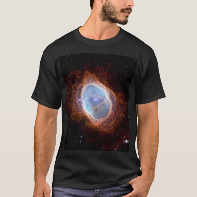 JWST James Webb Telescope Southern Ring Nebula T Shirt (Framsida)