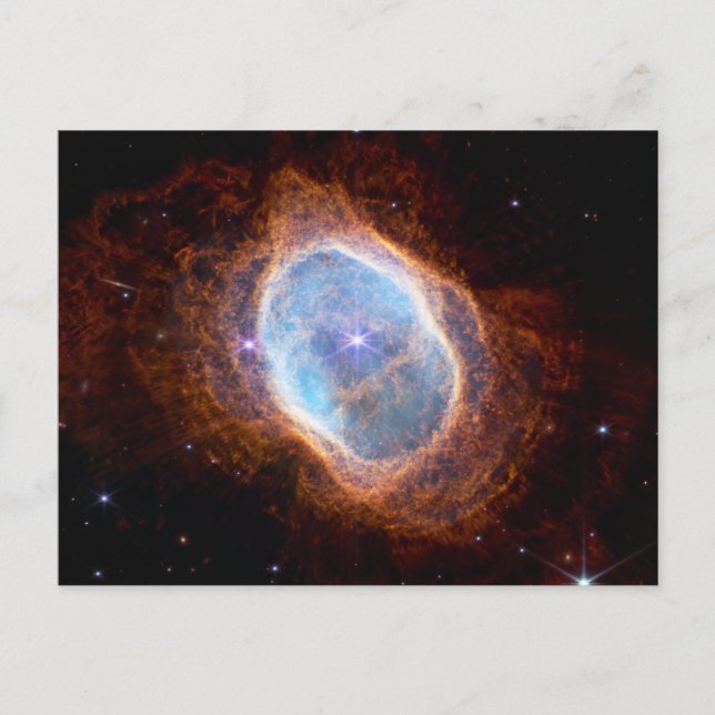 JWST James Webb Telescope Southern Ring Nebula Vykort (Framsida)