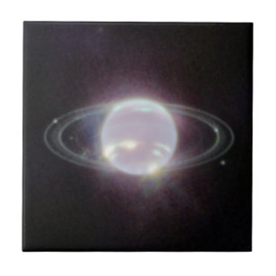 JWST Ringar of Planet Neptune Kakelplatta