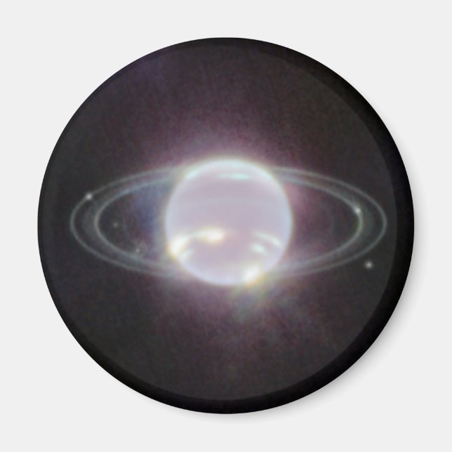 JWST Ringar of Planet Neptune Magnet (Framsidan)