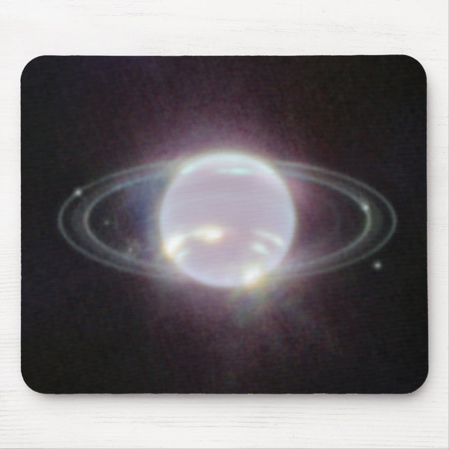 JWST Ringar of Planet Neptune Musmatta (Framsidan)