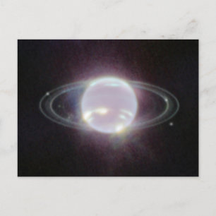 JWST Ringar of Planet Neptune Vykort