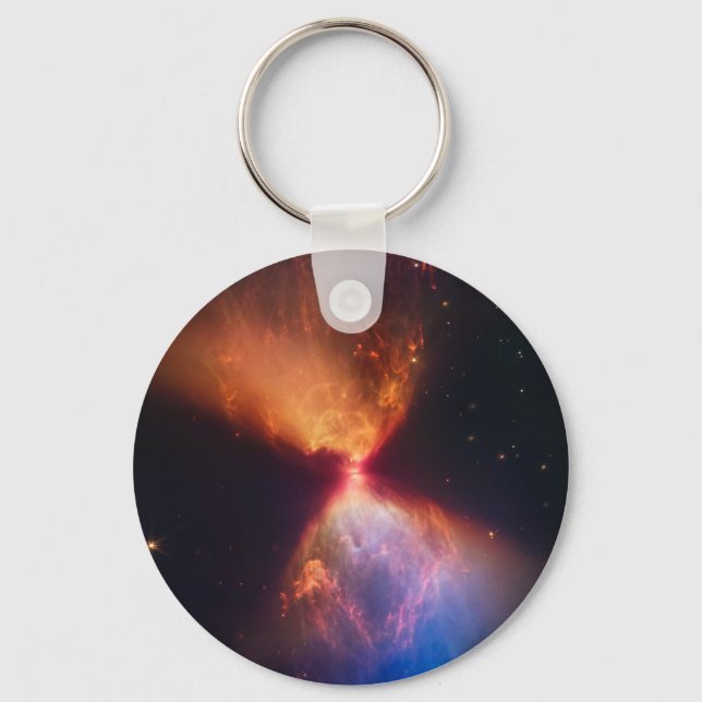 JWST-timglasprotostartsformning Nyckelring (Framsida)