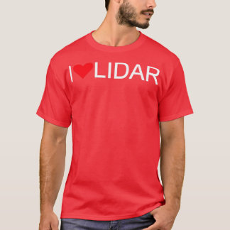 Jx27aime LIDAR texte blanc Classique T Shirt