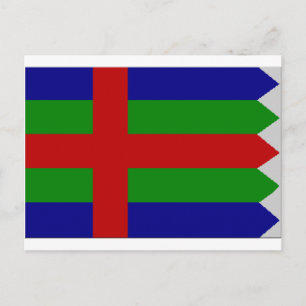 Jylland (Danmark) Flagga Vykort