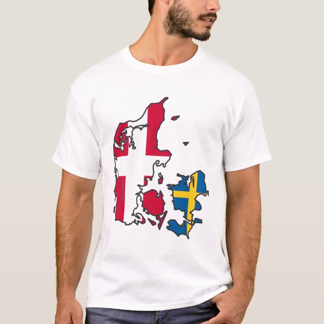 Jylland & Fyn - Det rigtige Danmark Tee Shirt (Framsida)