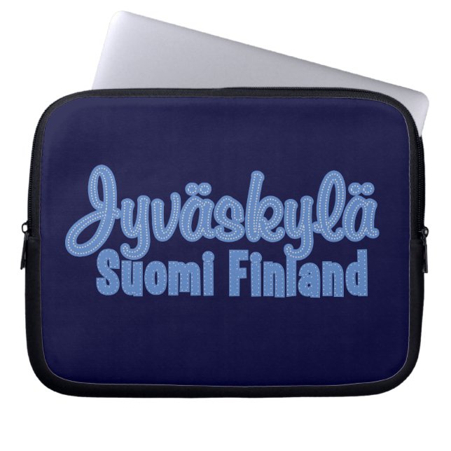 JYVÄSKYLÄ Finland anpassningsbar laptop sleeve (Framsidan)