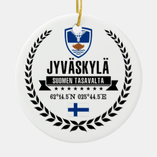 Jyväskylä Julgransprydnad Keramik