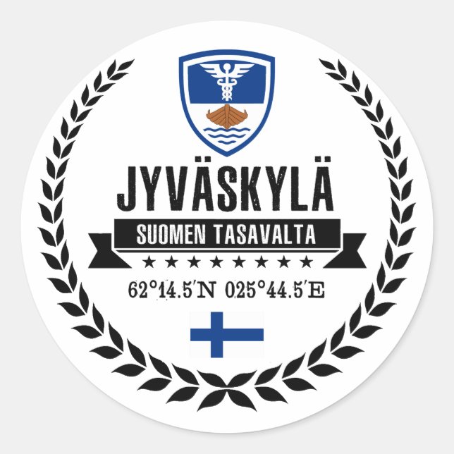 Jyväskylä Runt Klistermärke (Framsida)