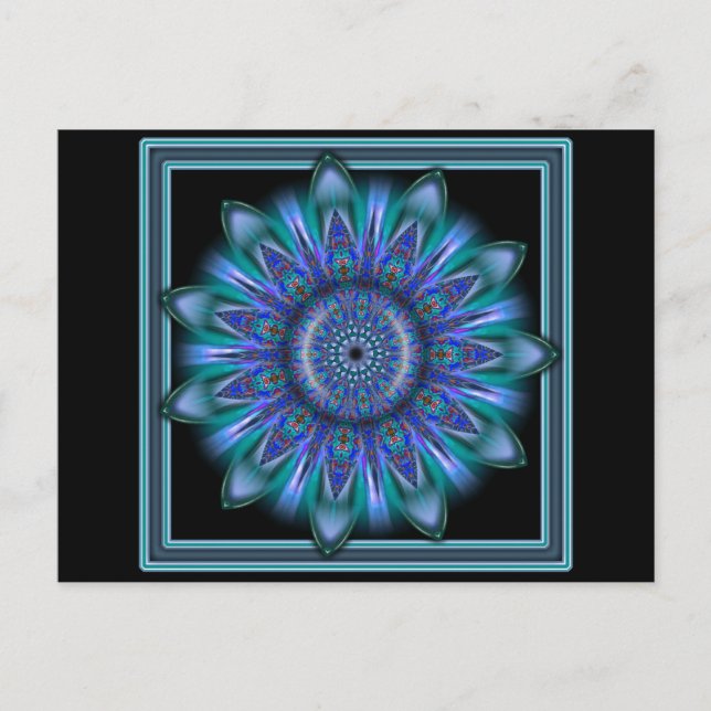 K111 Blue Burst Vykort (Framsida)