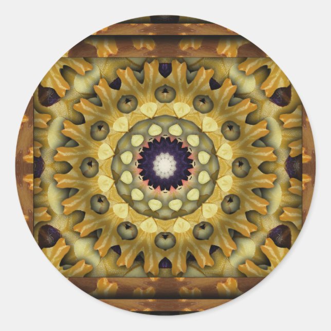 K117 Höstkali Runt Klistermärke (Framsida)