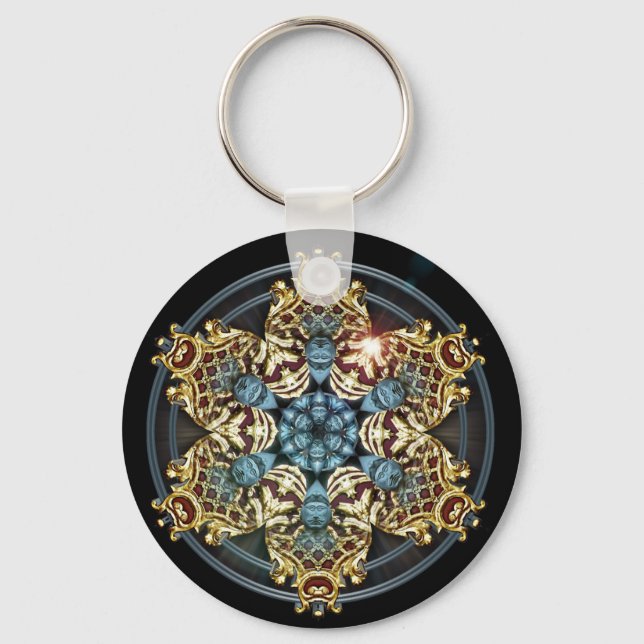 K150 Guld n Blue Nyckelring (Framsida)