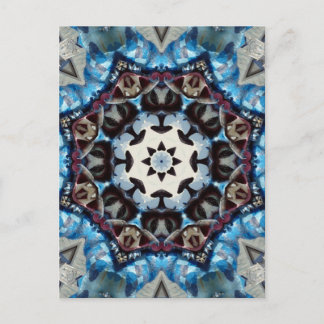 K186 Fancy Blue Oktagon Vykort