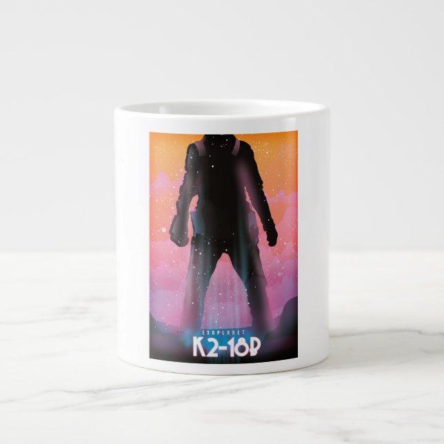 K2-18b exoplanetens rymdkonst jumbo mugg (Framsidan)