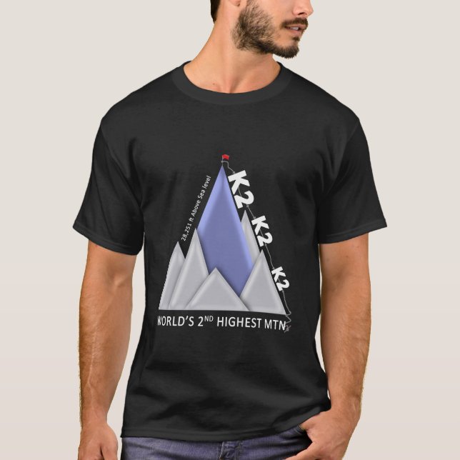 K2 2:a startsfärgen T-skiva T Shirt (Framsida)