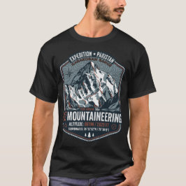 K2 berg karakoram expedition bergsklättring desig t shirt