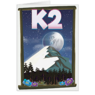 K2 Flodreseaffisch Hälsningskort
