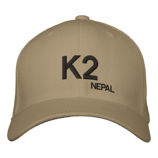 K2 Mountain Nepal Anpassningsbar Hat Broderad Keps (Framsida)