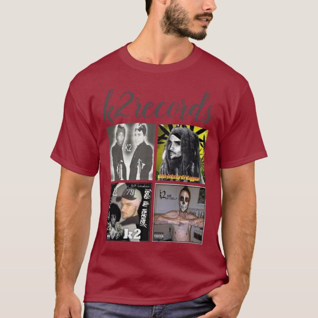 k2records t shirt (Framsida)