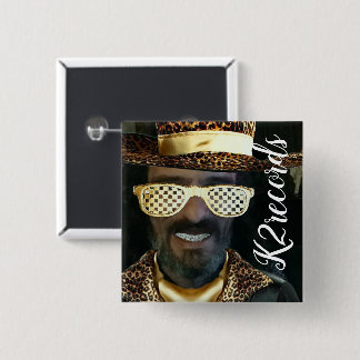 k2records vierkante button 5,1 cm knapp