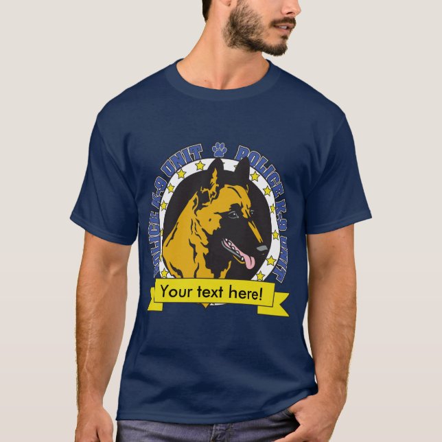 K9 belgare Malinois Tee (Framsida)