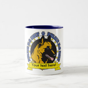 K9 belgare Malinois Två-Tonad Mugg