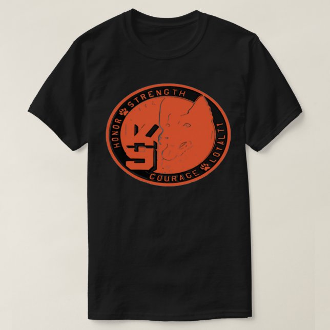 K9 Challenge Hund Coin Tillsatta lagar T Shirt (Design framsida)