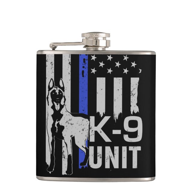 K9 enhet - belgare Malinois Fickplunta (Framsidan)