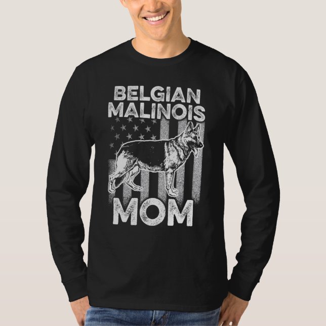 K9 Enhet Belgiska polisinstruktören Malinois Pd T Shirt (Framsida)