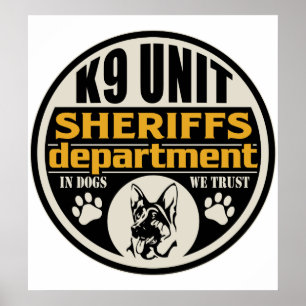 K9 Enhet sheriffens avdelning Poster