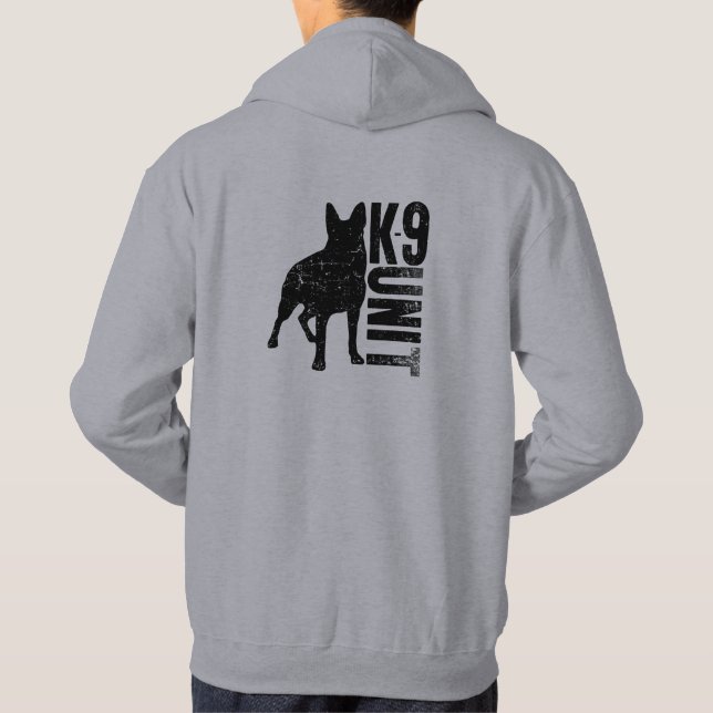 K9 enhet - tysk herde hoodie (Baksida)