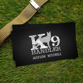 K9 Handler - K9 Officer - K9 Unit Visitkort