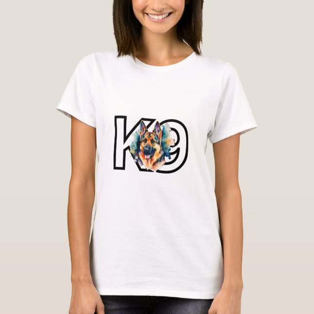 K9 Hund - Bästa vän T Shirt (Framsida)