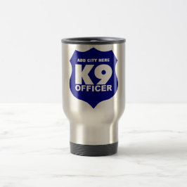 K9 kommenderar travel mug i blått, TILLFOGAR Resemugg