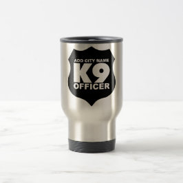 K9 kommenderar travel mug, TILLFOGAR STADSNAMN Resemugg
