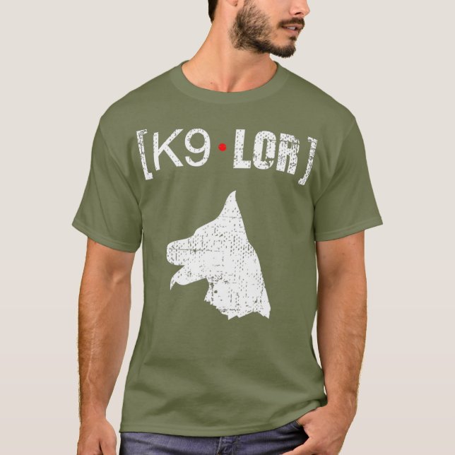 K9 LOR PD Greene County Hund T Shirt (Framsida)