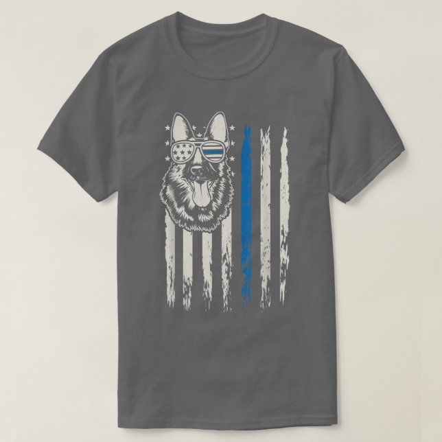 K9 Polisansvarig Hund Costume German Sheper T Shirt (Design framsida)