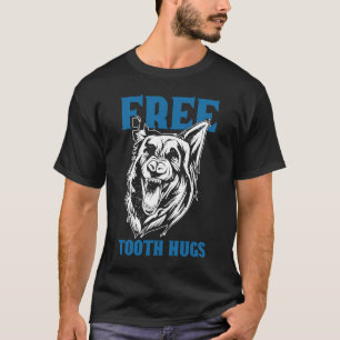 K9 Polisassistent (Hund Free Tooth Hugs K9) T Shirt