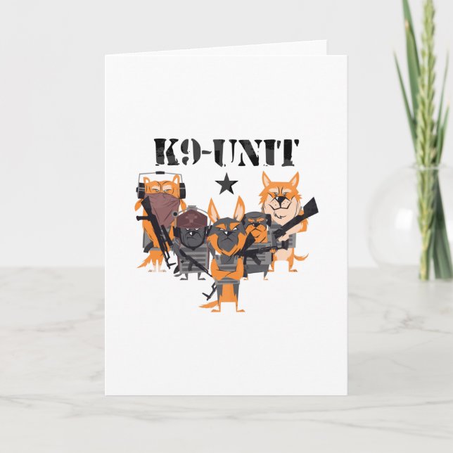 K9 Polisenhet Hund Kort (Framsida)