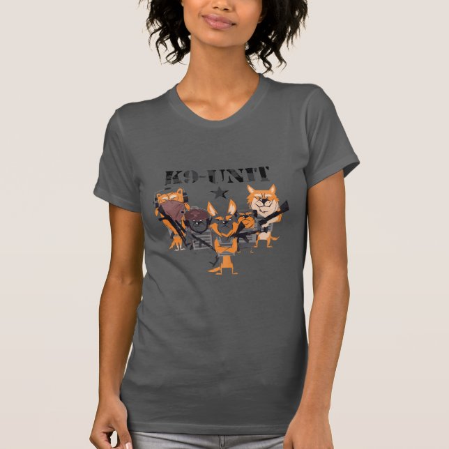K9 Polisenhet Hund T Shirt (Framsida)