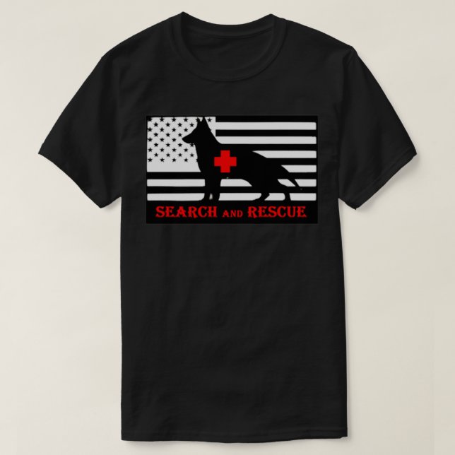 K9 Sök och Rädding 18 T Shirt (Design framsida)