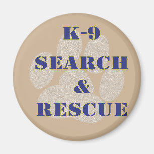 K9 Sök och Rädding Magnet