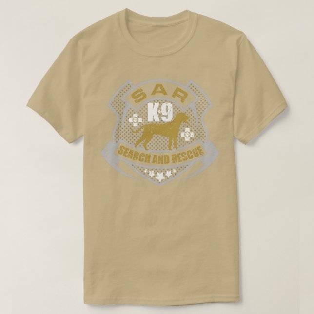 K9 Sökning och Rädding SAR (11) T Shirt (Design framsida)