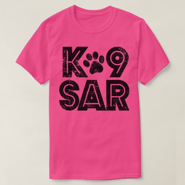 K9 Sökning och Rädding SAR (6) T Shirt (Design framsida)