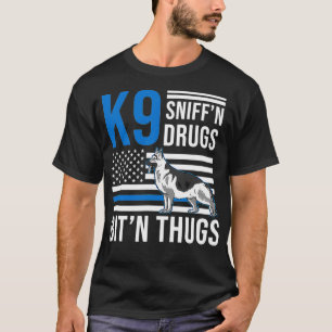K9 Thin Blue Line German Shepherd Police Hund US F T Shirt