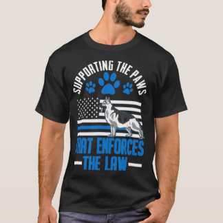 K9 Thin Blue Line German Shepherd Police Hund US F T Shirt
