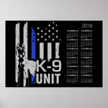 K9 Unit - Malinois Calendar 2018