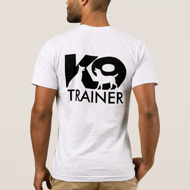 K9-utbildare - K9-hanterare T-Shirt (Baksida)