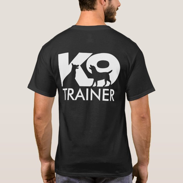 K9-utbildare - K9-hanterare T-Shirt (Baksida)